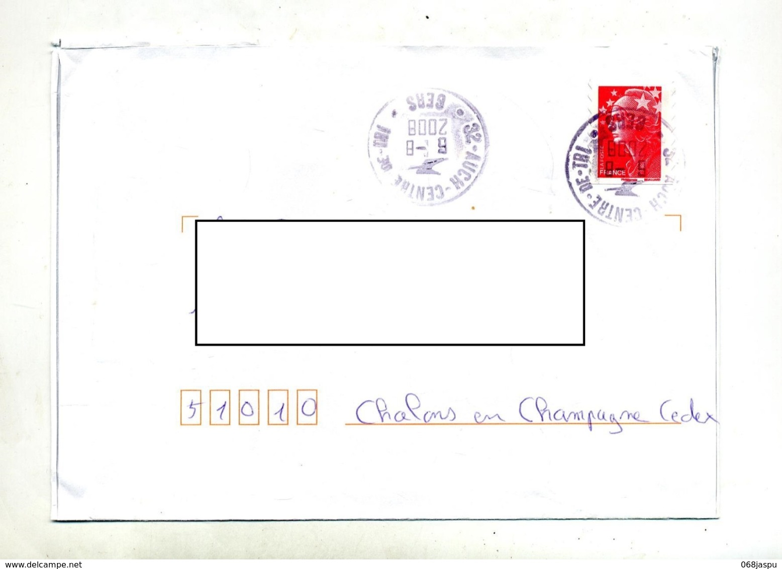 Lettre Cachet Auch Tri - Bolli Manuali