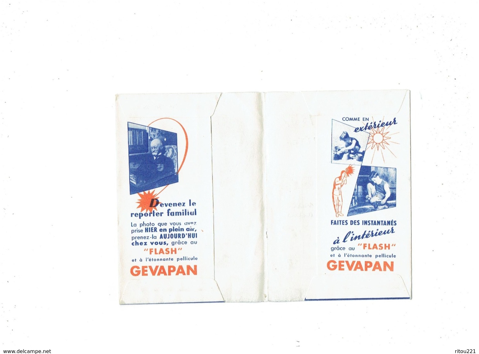 Pochette Pour Photo (vide) Publicité Film Appareils KINAX Gavaert PHOTOPRESS GRENOBLE 1968 Dessin Garçon Jouet Train - Publicités