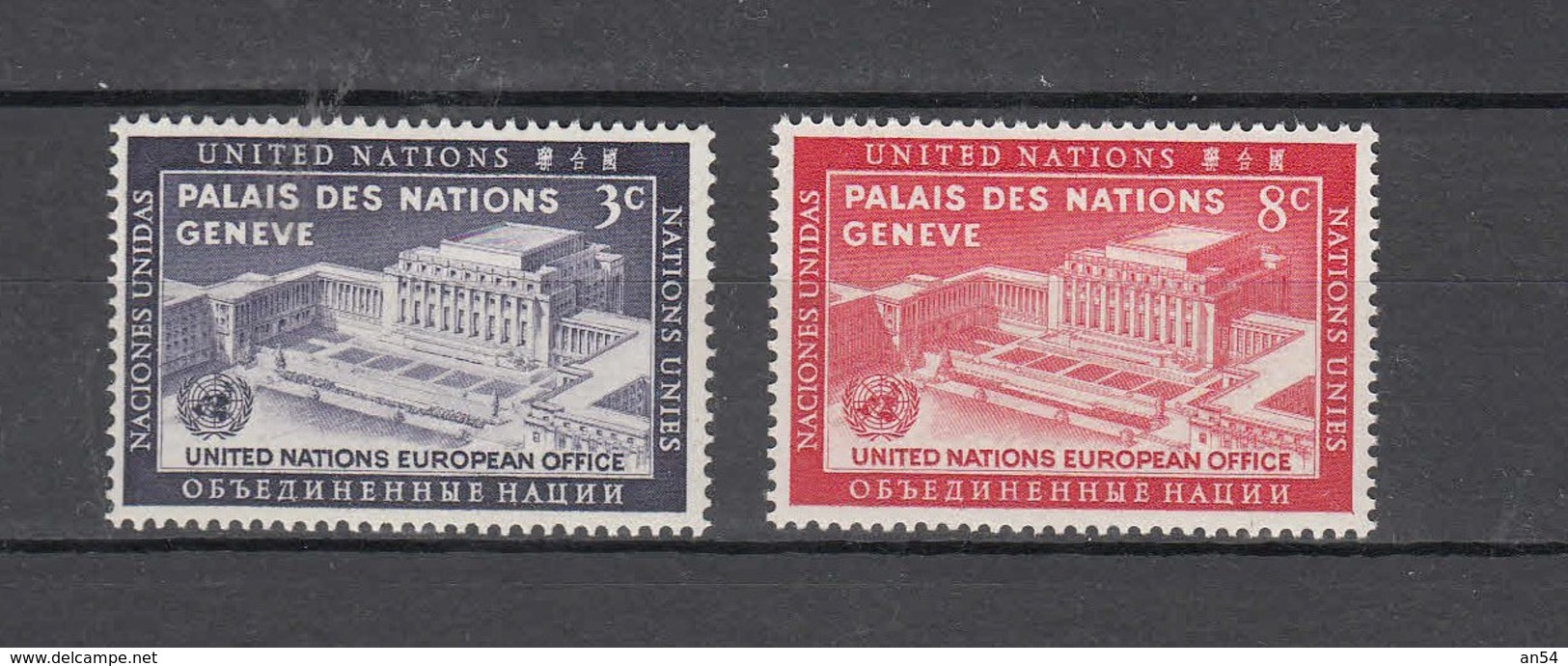 NATIONS  UNIES  NEW-YORK  1954   N° 25 - 26    NEUFS**   CATALOGUE YVERT&TELLIER - Nuevos