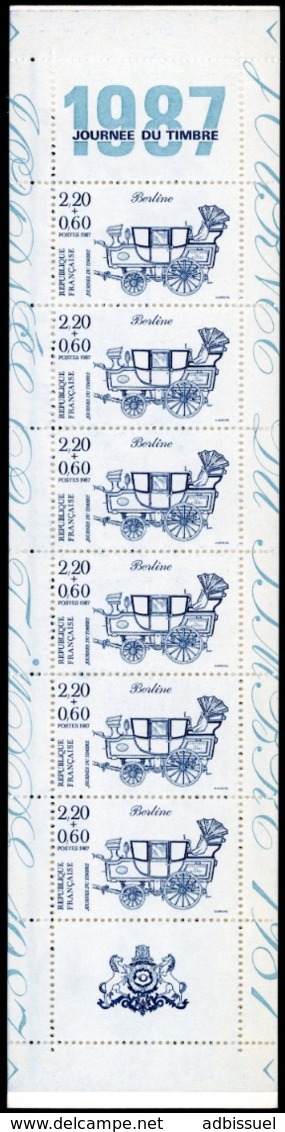 BC 2469 A NEUF TB / 1987 Journée Du Timbre "Berline" / Valeur Timbres : 13.2F Soit 2€ - Dia Del Sello