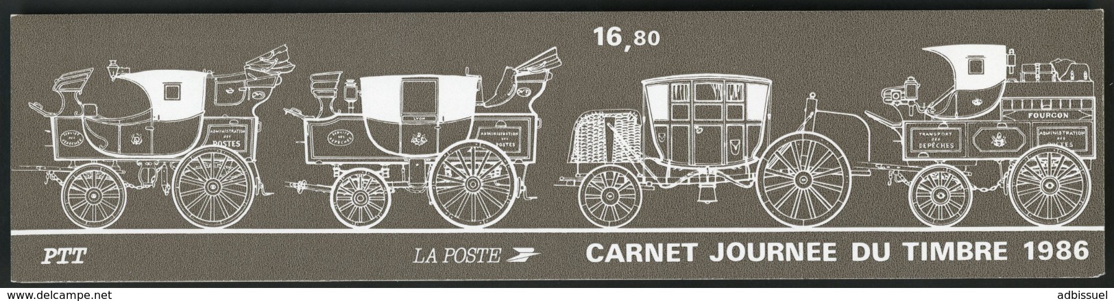 BC 2411 A NEUF TB / 1986 Journée Du Timbre "Malle-poste Briska" / Valeur Timbres : 13.2F Soit 2€ - Stamp Day