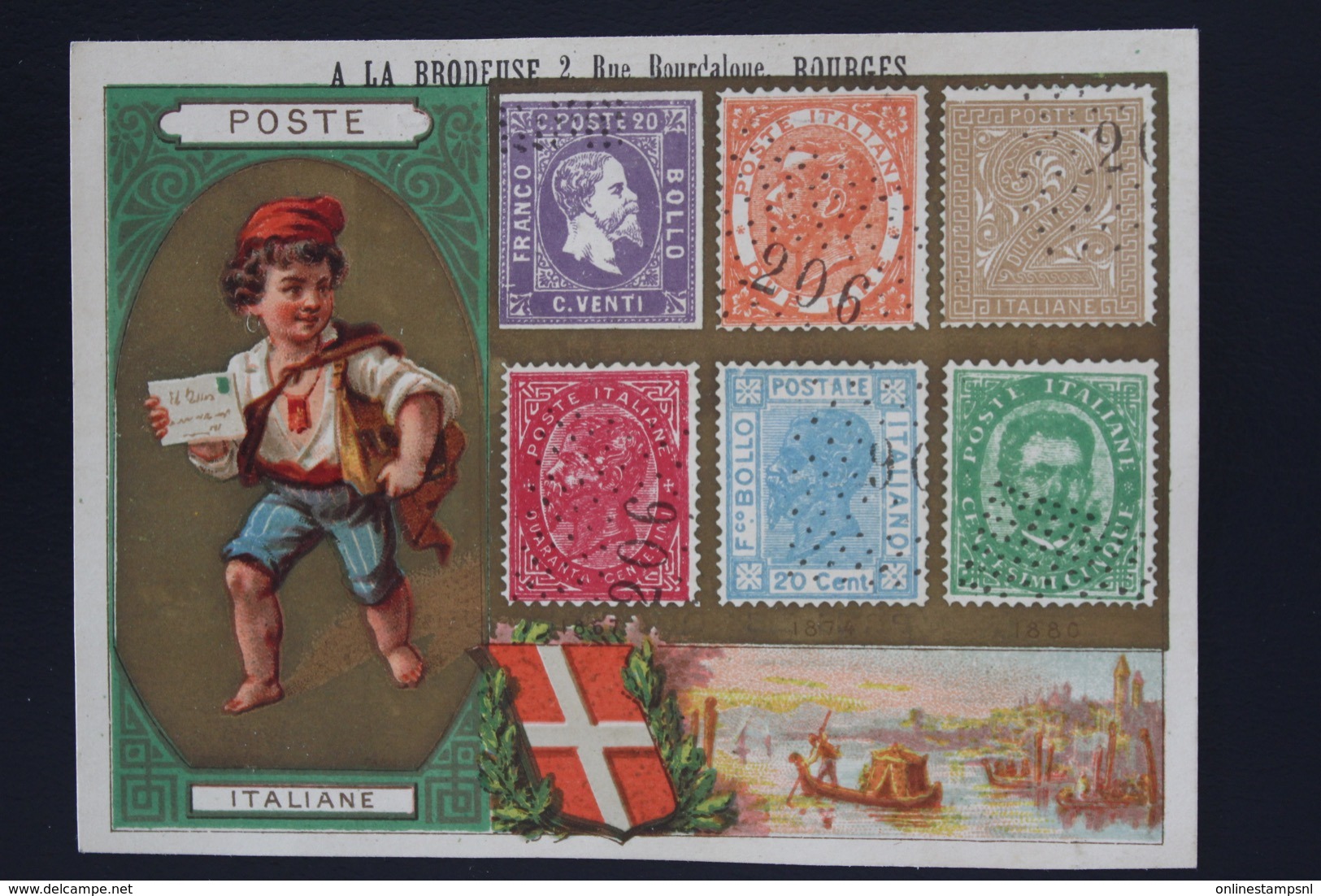 Italy collection of colourfull advertising cards circa 1908