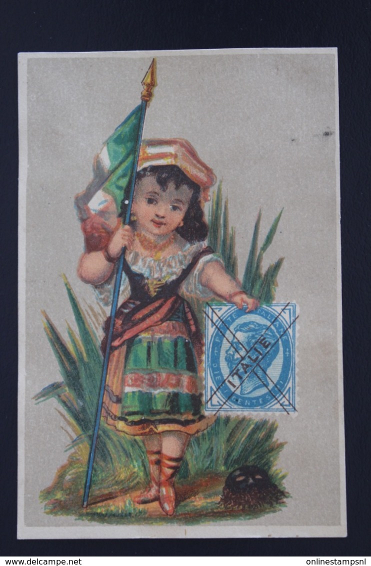 Italy collection of colourfull advertising cards circa 1908