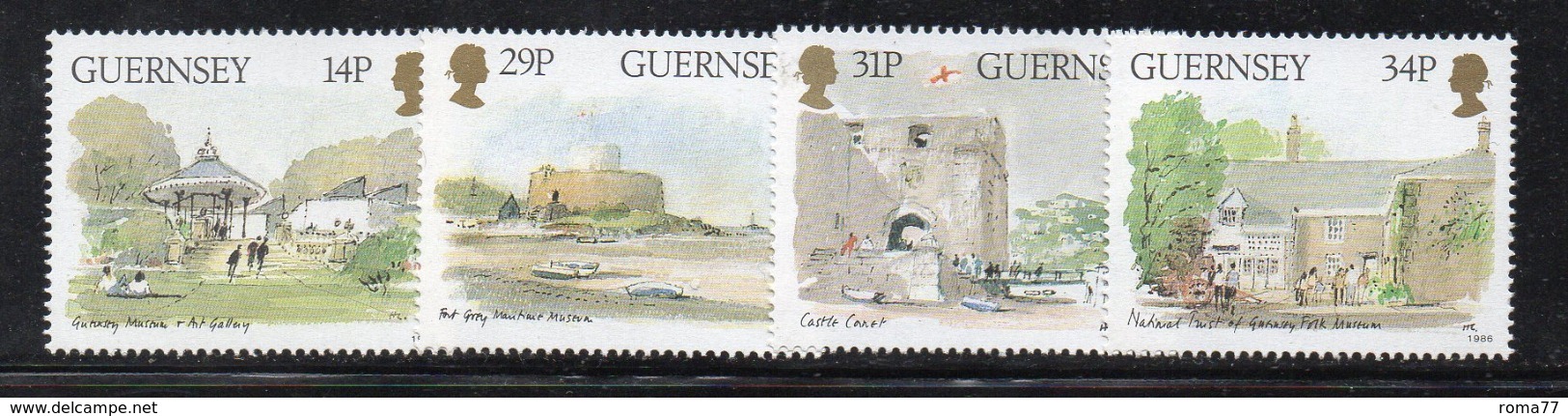 GUERNSEY GUERNESEY 1986, La Serie Unificato N. 371/374 *** MNH (2380A) - Guernesey