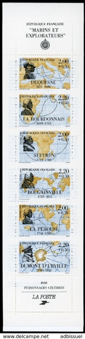 BC 2523 NEUF TB / PERSONNAGES Célèbres 1988, "Marins Et Explorateurs" / Valeur Timbres : 12F Soit 1.83€ - Personnages