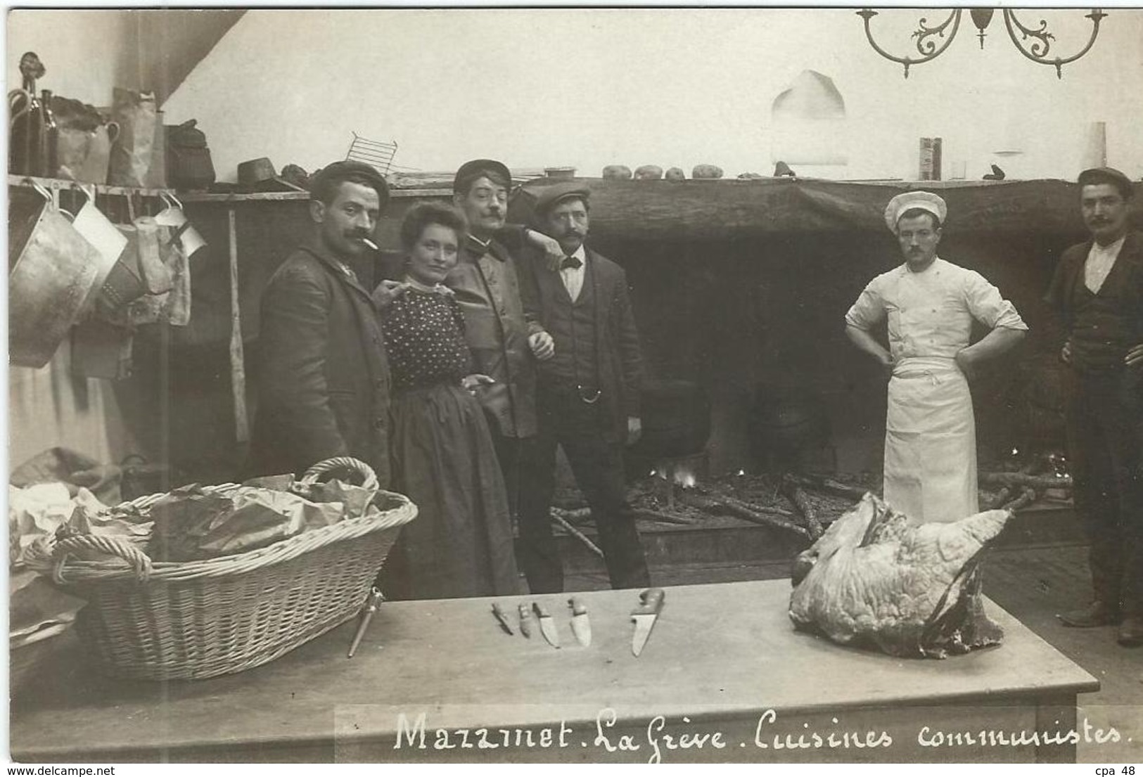 TARN : Mazamet, La Grève, "Cuisines Communistes", TOP Carte-Photo, RARE... - Mazamet