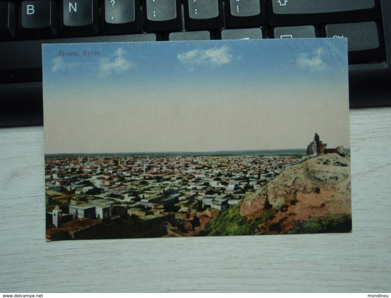 Cpa HOMS Syrie Panorama Couleur 1925 - Syrie