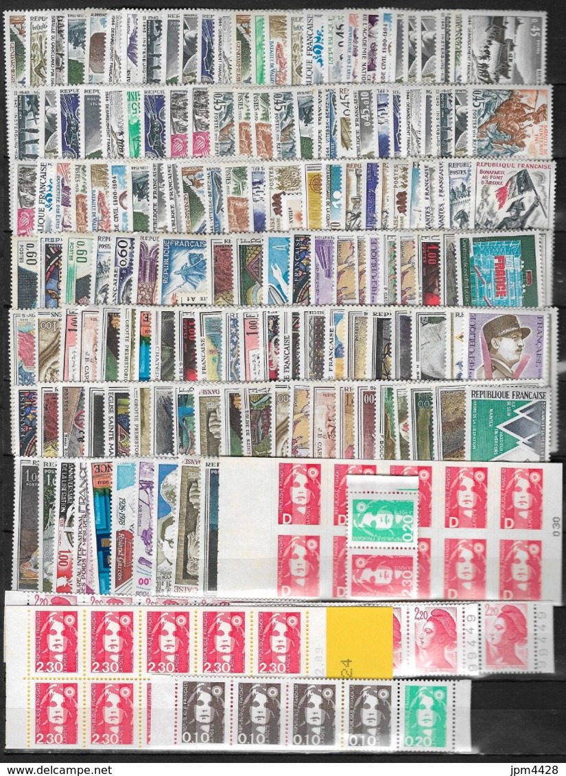 France Lot De TP Timbres Neufs ** VF 254.00FF Soit 38.00€;  Petit Prix Sous La VF - Vrac (max 999 Timbres)