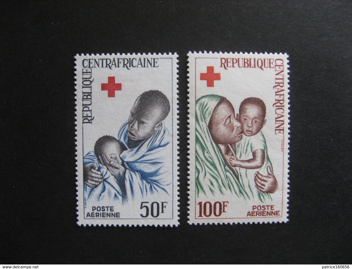 A). République Centrafricaine -  TB Paire PA N° 36 Et PA N° 37. Neufs XX. - Centrafricaine (République)