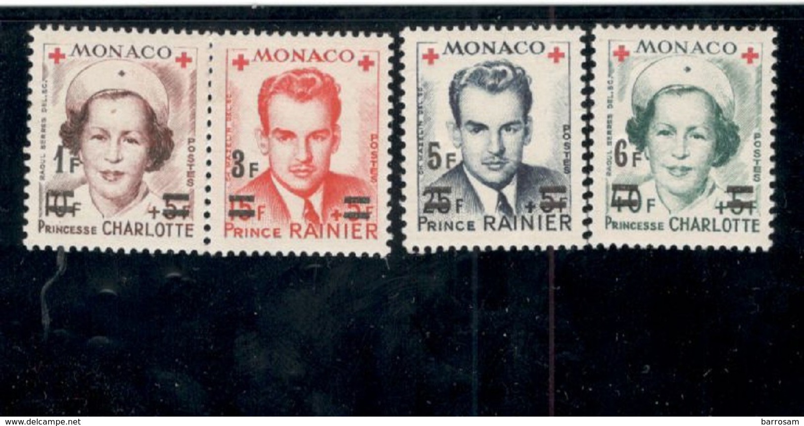 MONACO1949:Yvert.PA15-18 379A-82A Mnh** Cat.Value$80($88+) - Poste Aérienne