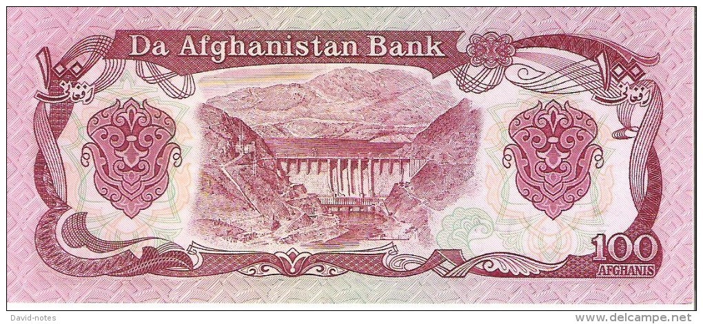 Afghanistan - Pick 58c - 100 Afghanis 1991 - Unc - Afghanistan