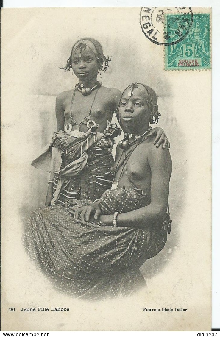 SOUDAN - Jeune Fille Lahobé - Nu Ethnique - Sudan