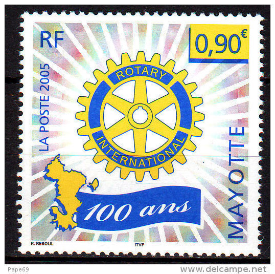 Mayotte N° 177 XX  Centenaire Du Rotary Club International,  Sans Charnière TB - Oblitérés