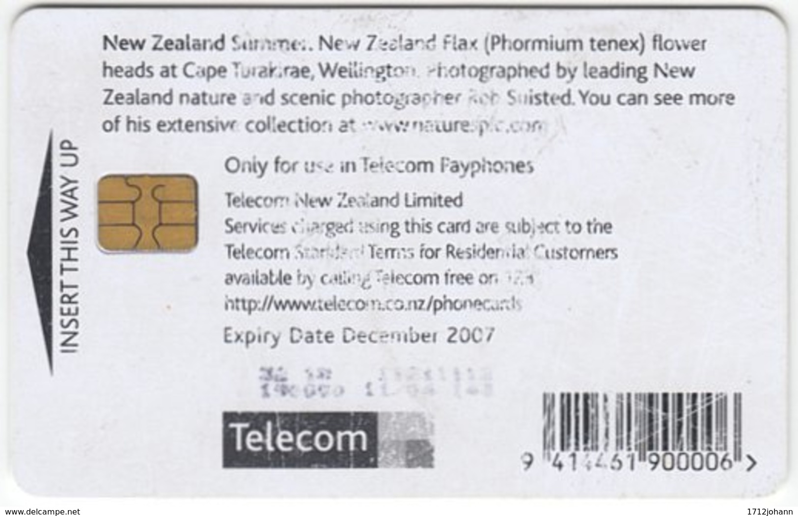 NEW ZEALAND A-716 Chip Telecom - Plant, Tree - Used - Neuseeland