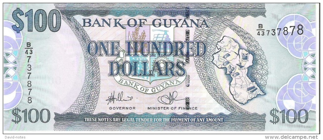 Guyana - Pick 36b - 100 Dollars 2006 - Unc - Guyana