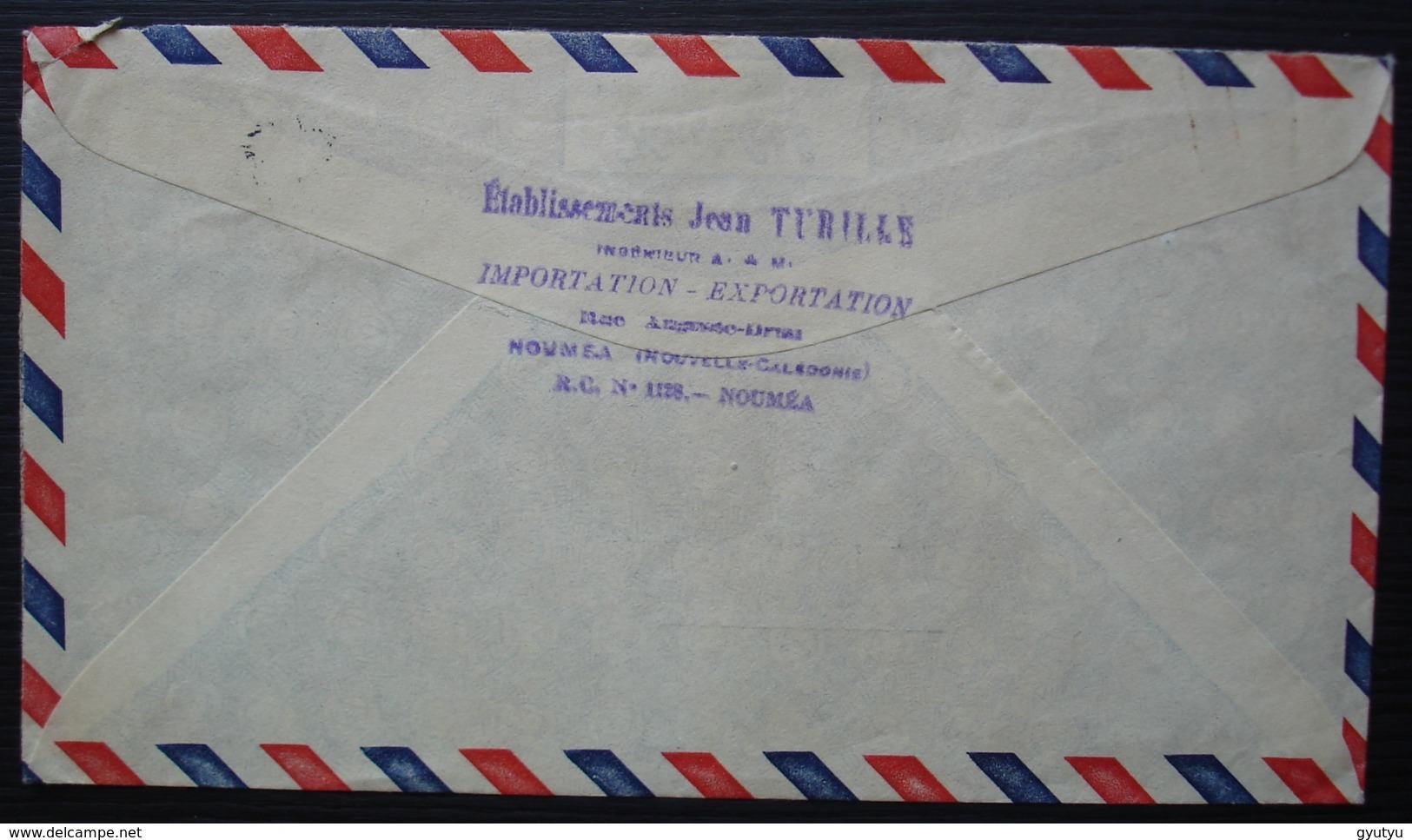 Nouvelle Calédonie Nouméa 1948, Lettre De Jean Turille Ingénieur Importation Exportation Pour La Madeleine (Nord) - Storia Postale