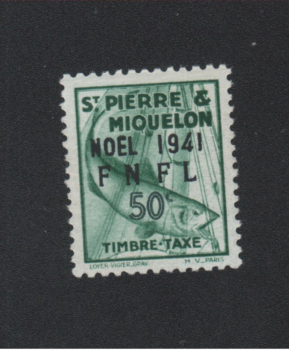 Faux Saint-Pierre Et Miquelon Taxe N° 47 50 C Gomme Sans Charnière - Timbres-taxe