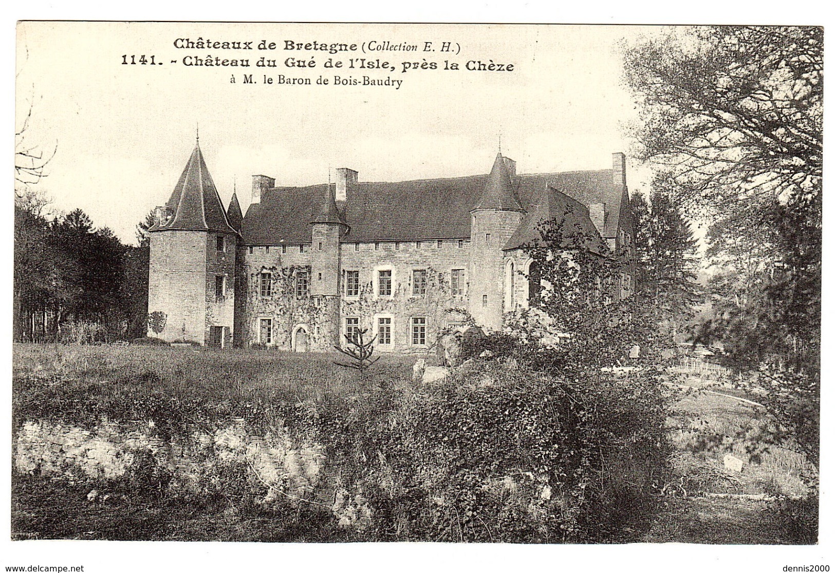 Près LA CHÈZE (22) - Château Du Gué De L' Isle, à M. Le Baron De Bois-Baudry - Ed. Coll. E. H. - La Chèze