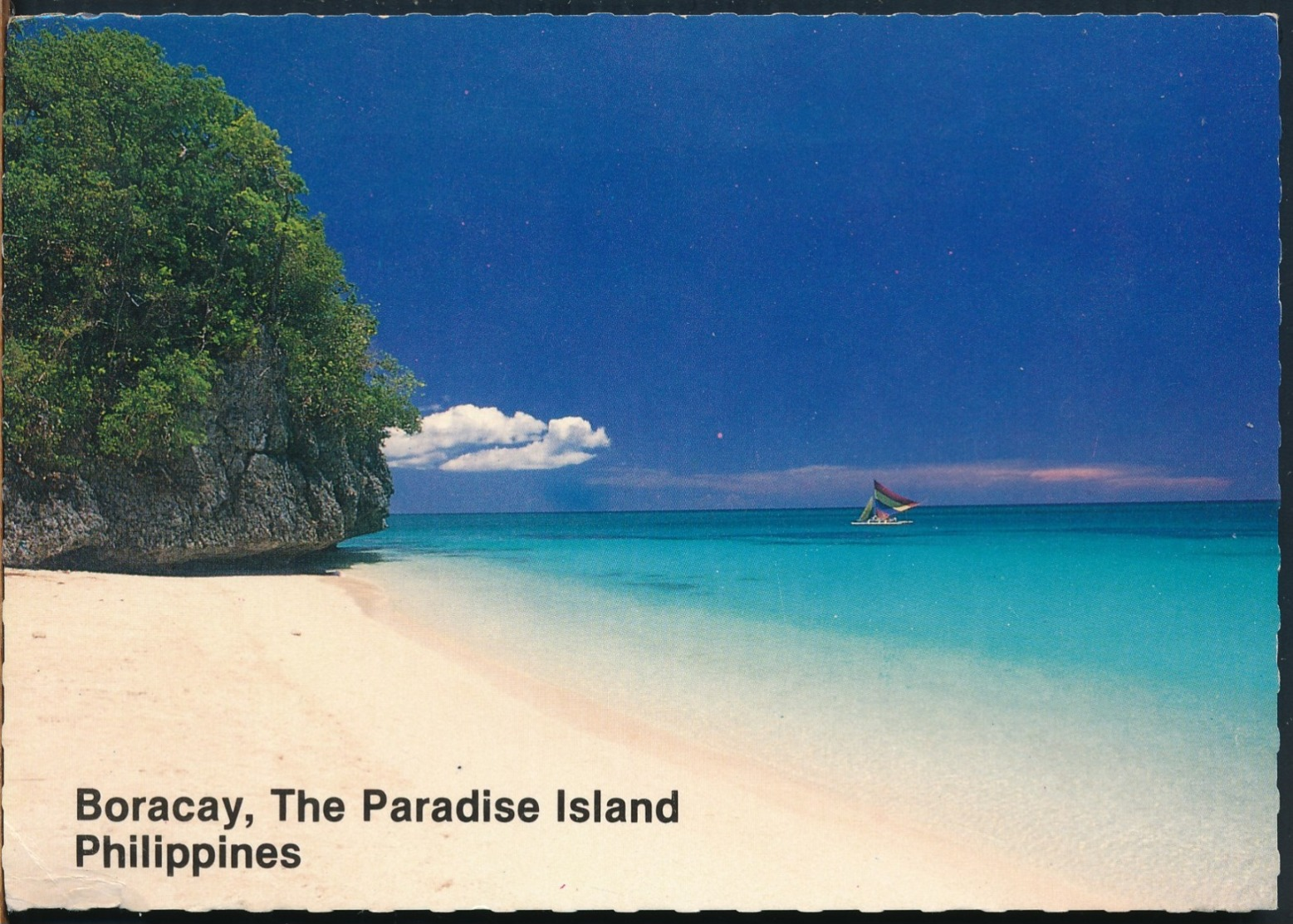 °°° 14485 - PHILIPPINES - BORACAY , THE PARADISE ISLAND - 1992 With Stamps °°° - Filippine