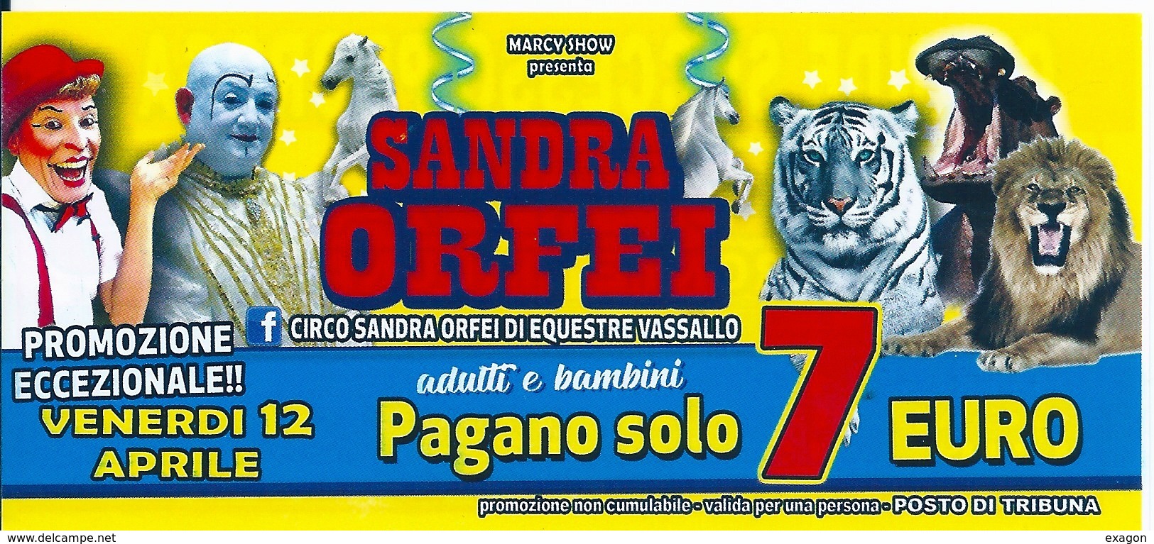 Lotto Di N 3 BIGLIETTI  D'INGRESSO  -  Circo  Orfei E Circo Acquatico  -   Anno 2018. - Biglietti D'ingresso