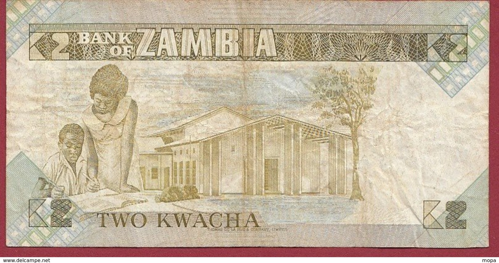 Zambie 2 Kwacha 1980/88  (Sign 6) Dans L 'état N°35 - Zambie