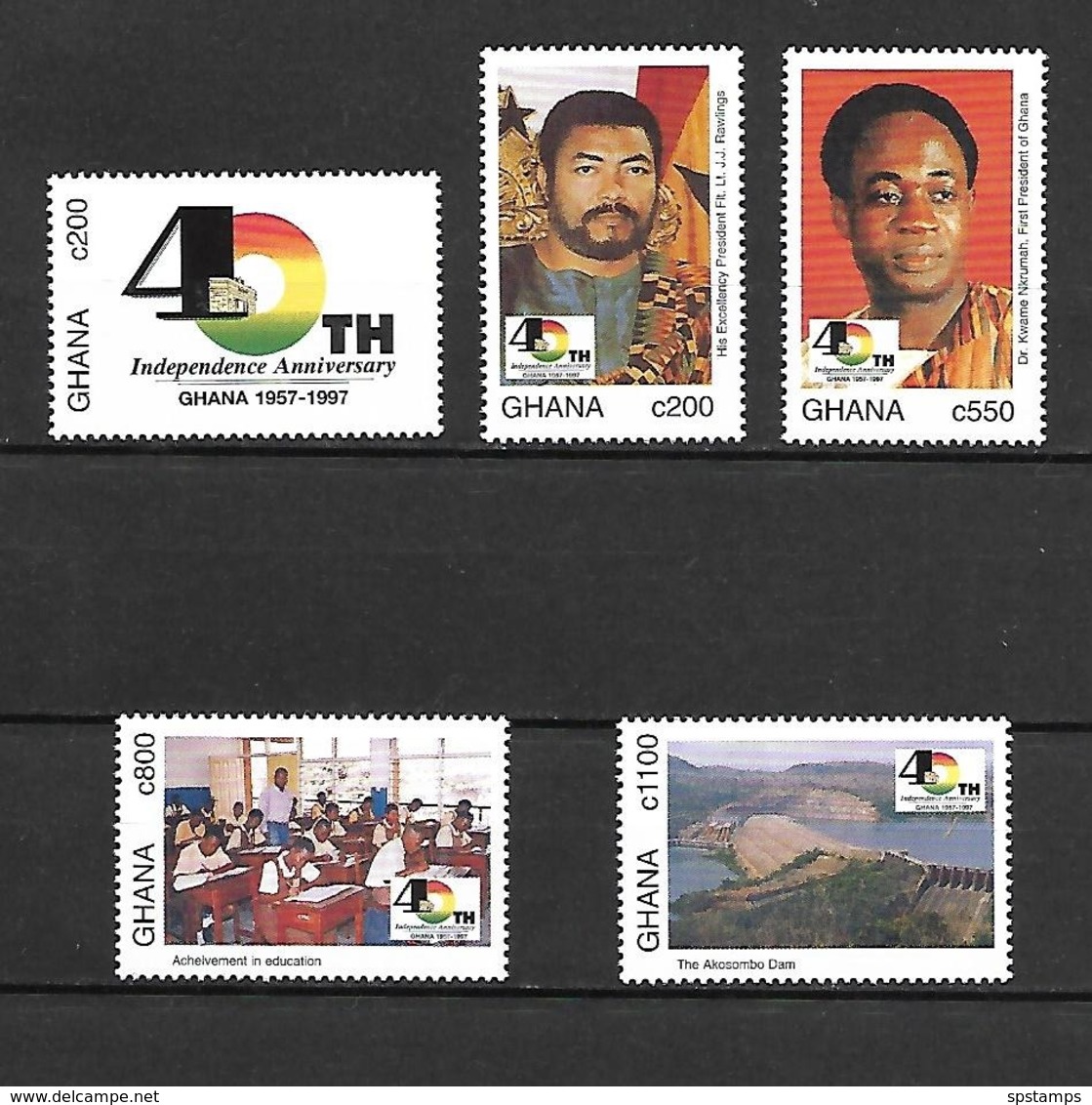 Ghana 1997 The 40th Anniversary Of Independence MNH (D0574) - Ghana (1957-...)