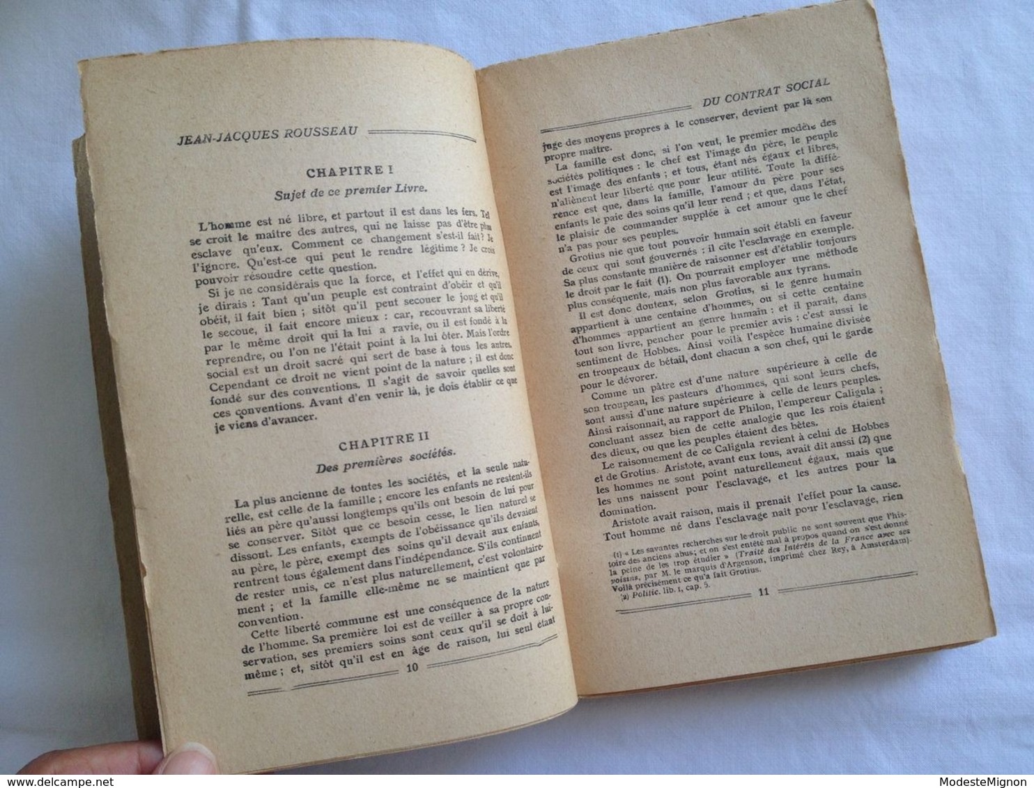 Du Contrat Social Suivi Des Rêveries D'un Promeneur Solitaire De Jean-Jacques Rousseau. 1935 - 1901-1940