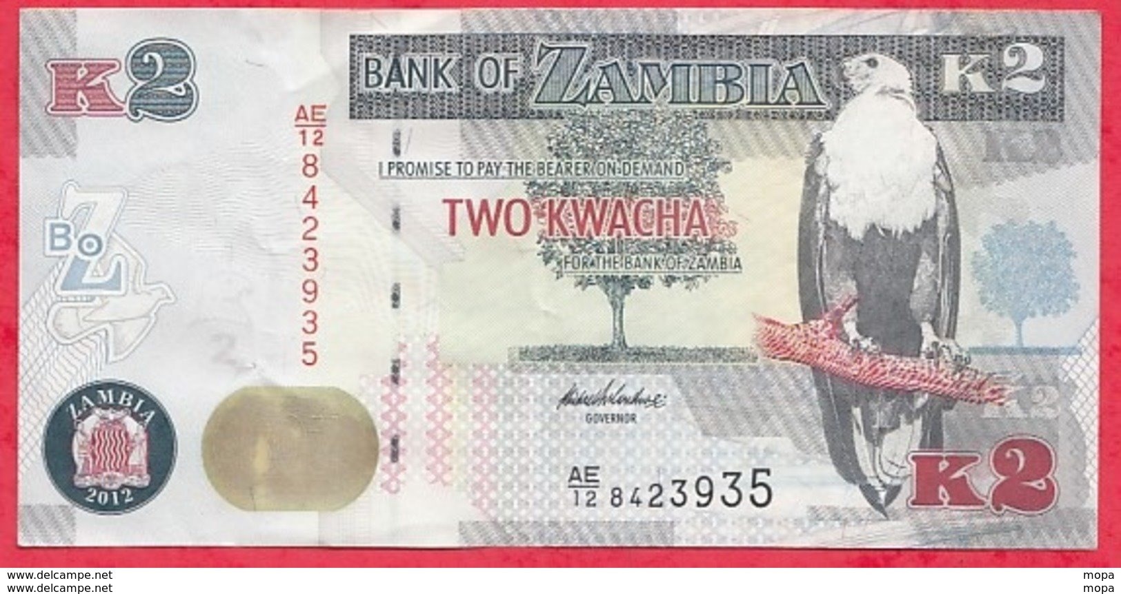 Zambie 2 Kwacha 2012 Dans L 'état N °52 - Zambie