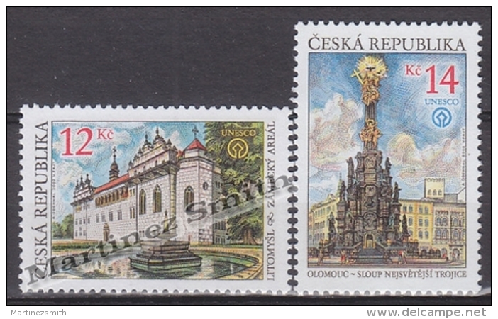 Czech Republic - Tcheque 2002 Yvert 308/ 309, Beauties From Our Country, Litomysl Castle &amp;  Holy Trinity Column - MN - Unused Stamps