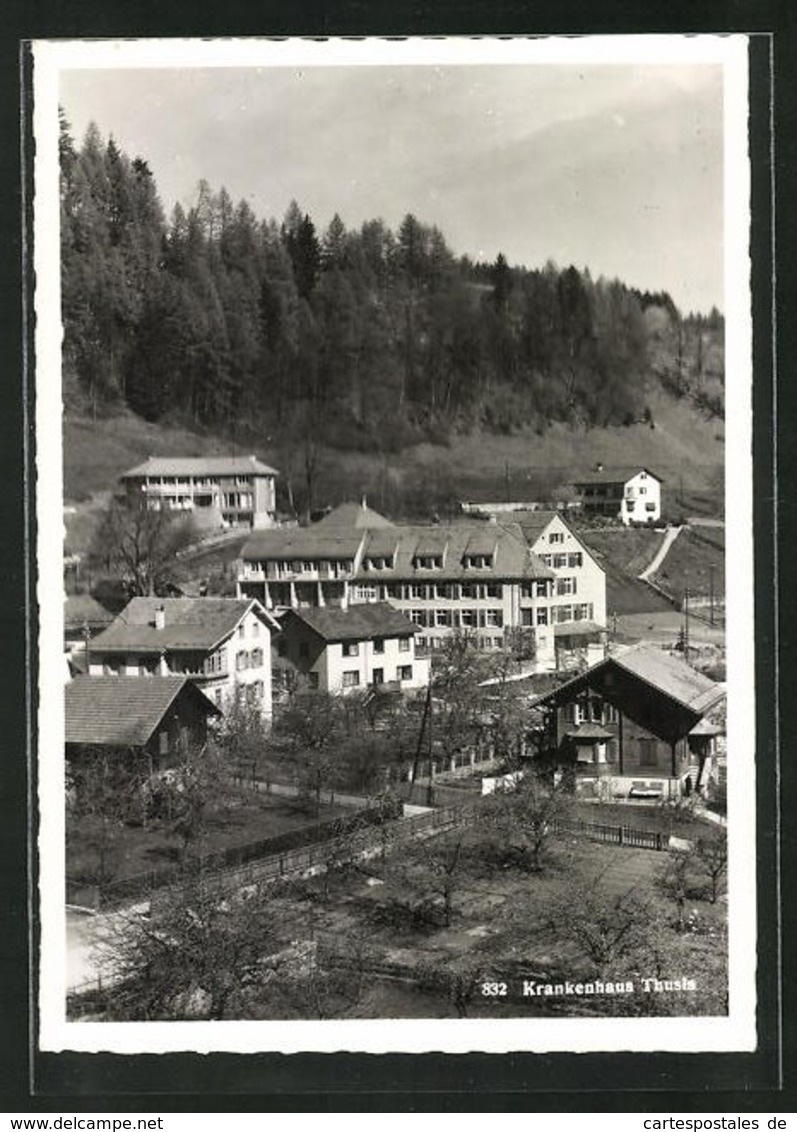 Foto-AK Thusis, Motiv Vom Krankenhaus - Thusis