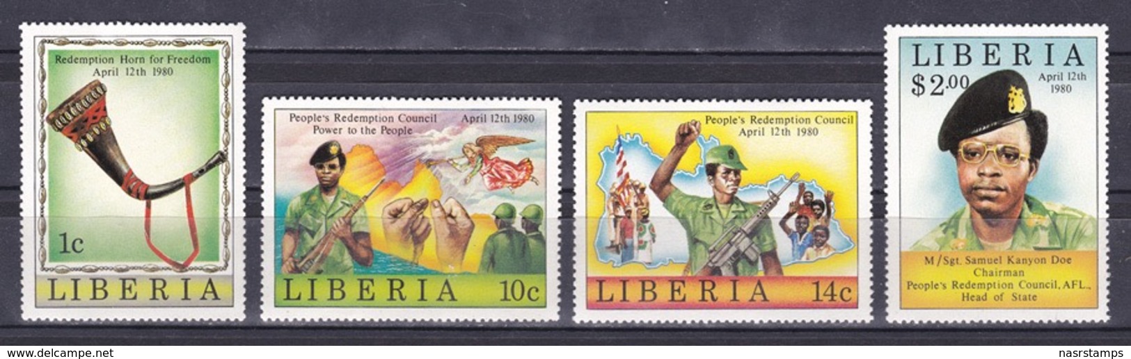 Liberia - 1981 - ( Establishment Of New Government Under The People’s Redemption Council ) - Complete Set - MNH (**) - Liberia