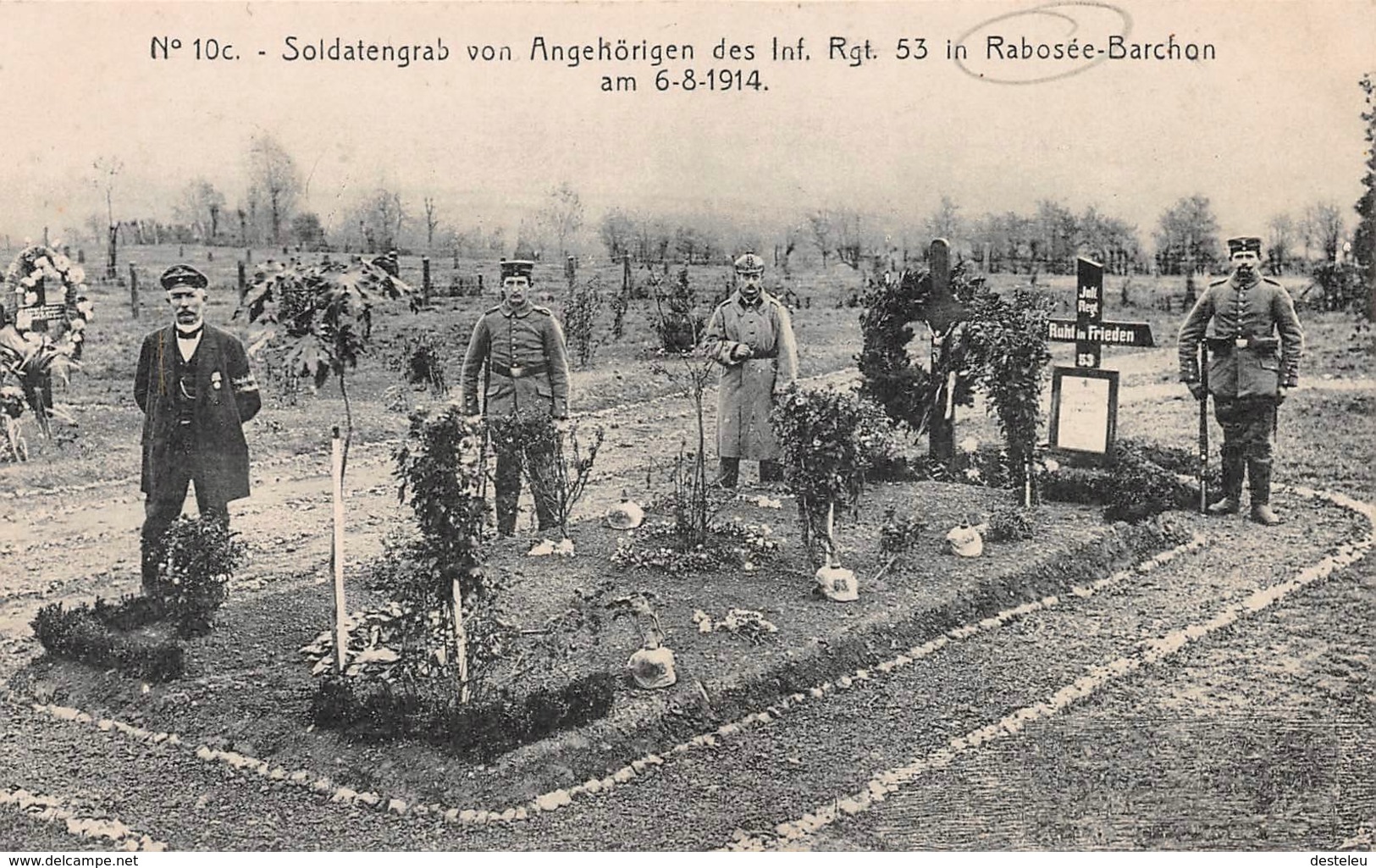 Nr 10c Soldatengrab Von Angehörigen Des Inf. Rgt 53 In Rabosée - Barchon 1914 - Somme-Leuze