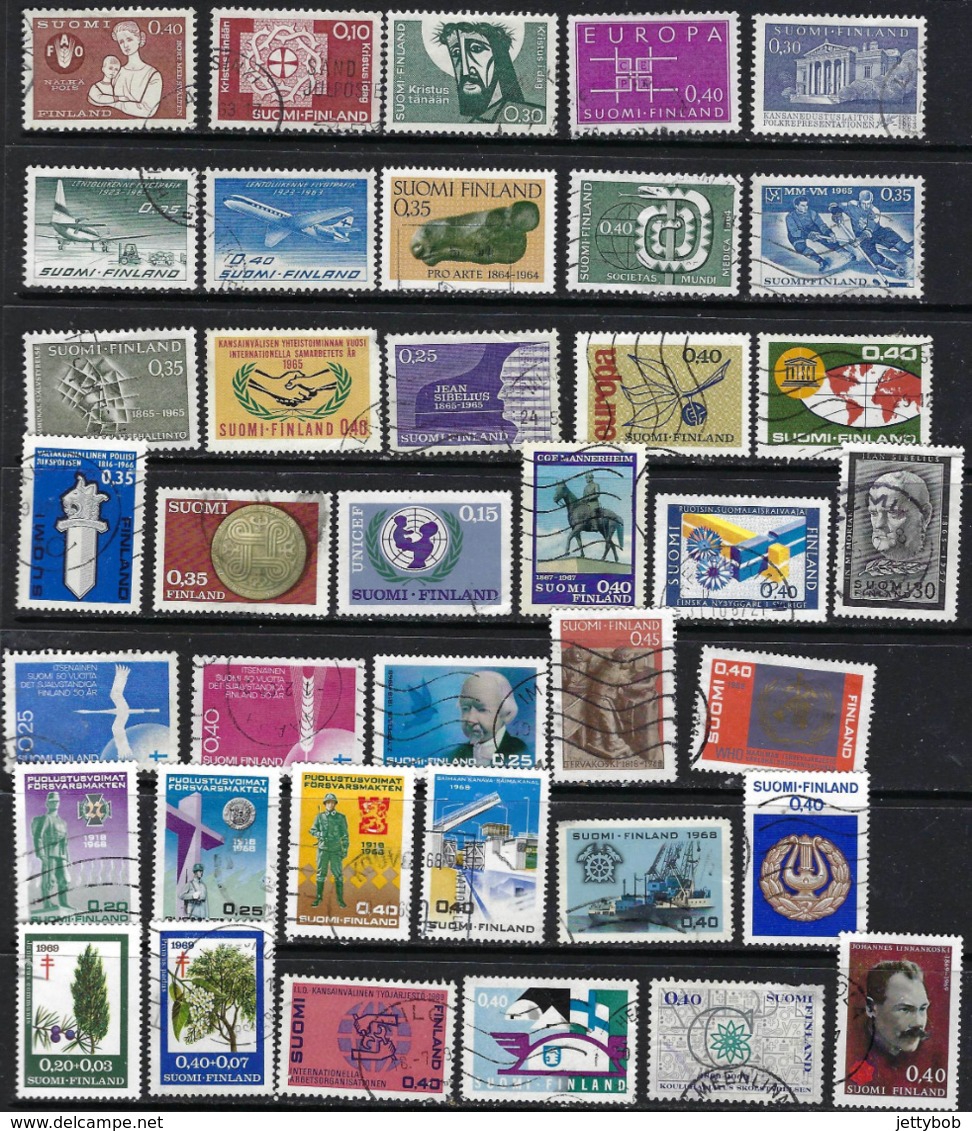 FINLAND 1963-2008 Collection About 300 Stamps Mainly Used - Collections