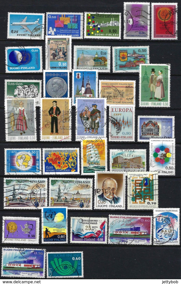 FINLAND 1963-2008 Collection About 300 Stamps Mainly Used - Sammlungen