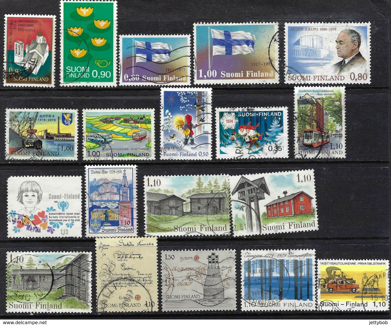 FINLAND 1963-2008 Collection About 300 Stamps Mainly Used - Colecciones