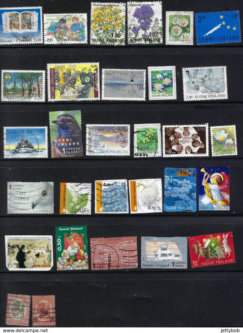 FINLAND 1963-2008 Collection about 300 stamps Mainly Used