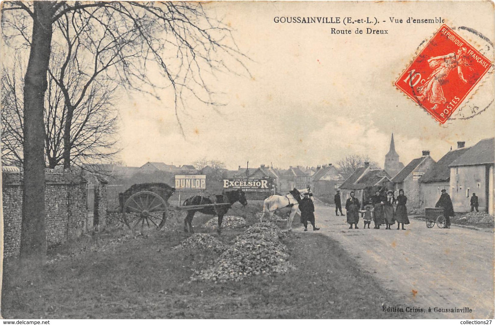 95-GOUSSAINVILLE- VUE D'ENSEMBLE , ROUTE DE DREUX - Goussainville