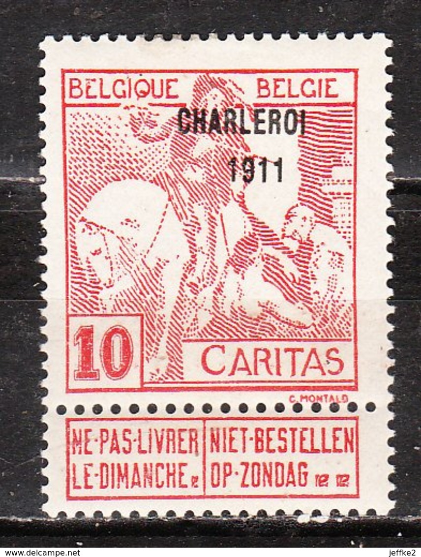 106**  Caritas Surchargé Charleroi 1911 - Bonne Valeur - MNH** - LOOK!!!! - 1910-1911 Caritas