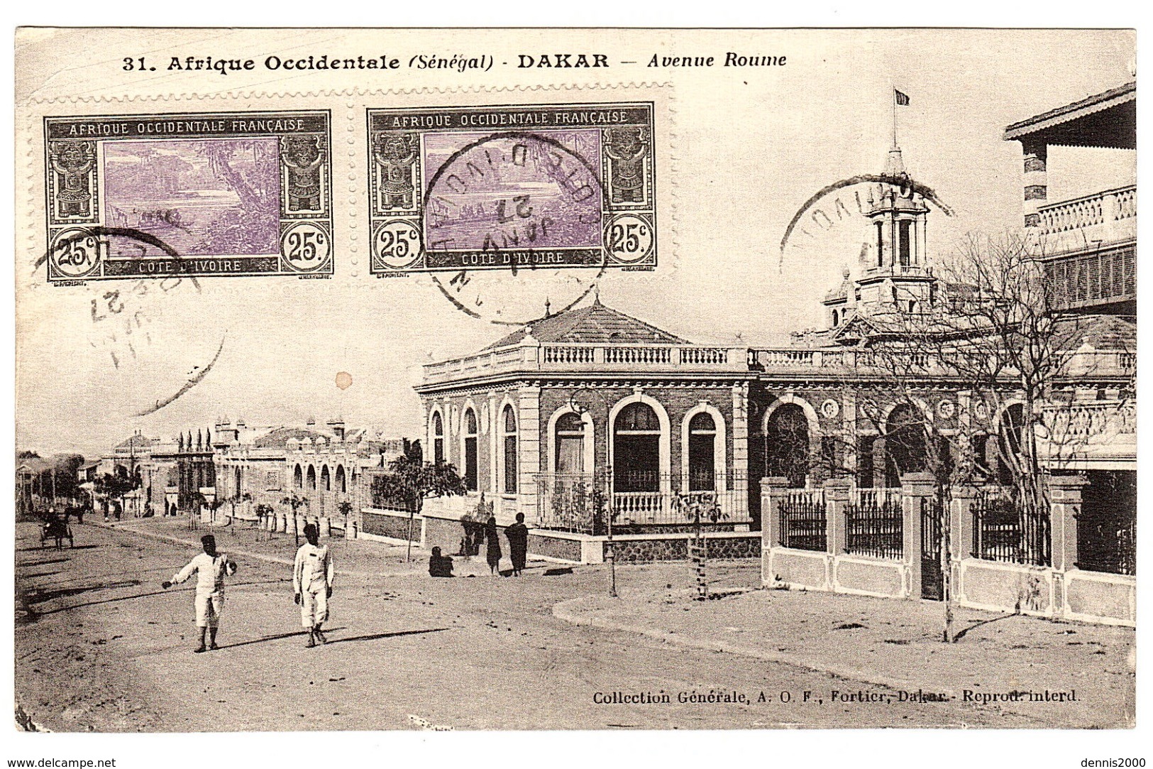 DAKAR - Avenue Roume - Ed. Coll. Fortier, Dakar - Sénégal