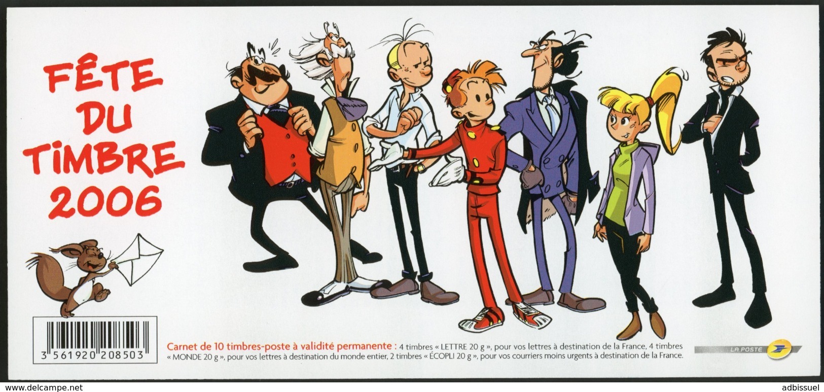 BC 3877 Ba NEUF TB / 2000 Fête Du Timbre "Spirou Et Fantasio" / Valeur Timbres : 11.12€ - Stamp Day