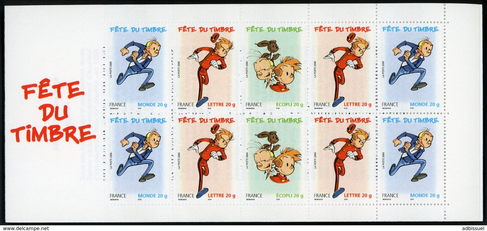 BC 3877 Ba NEUF TB / 2000 Fête Du Timbre "Spirou Et Fantasio" / Valeur Timbres : 11.12€ - Stamp Day