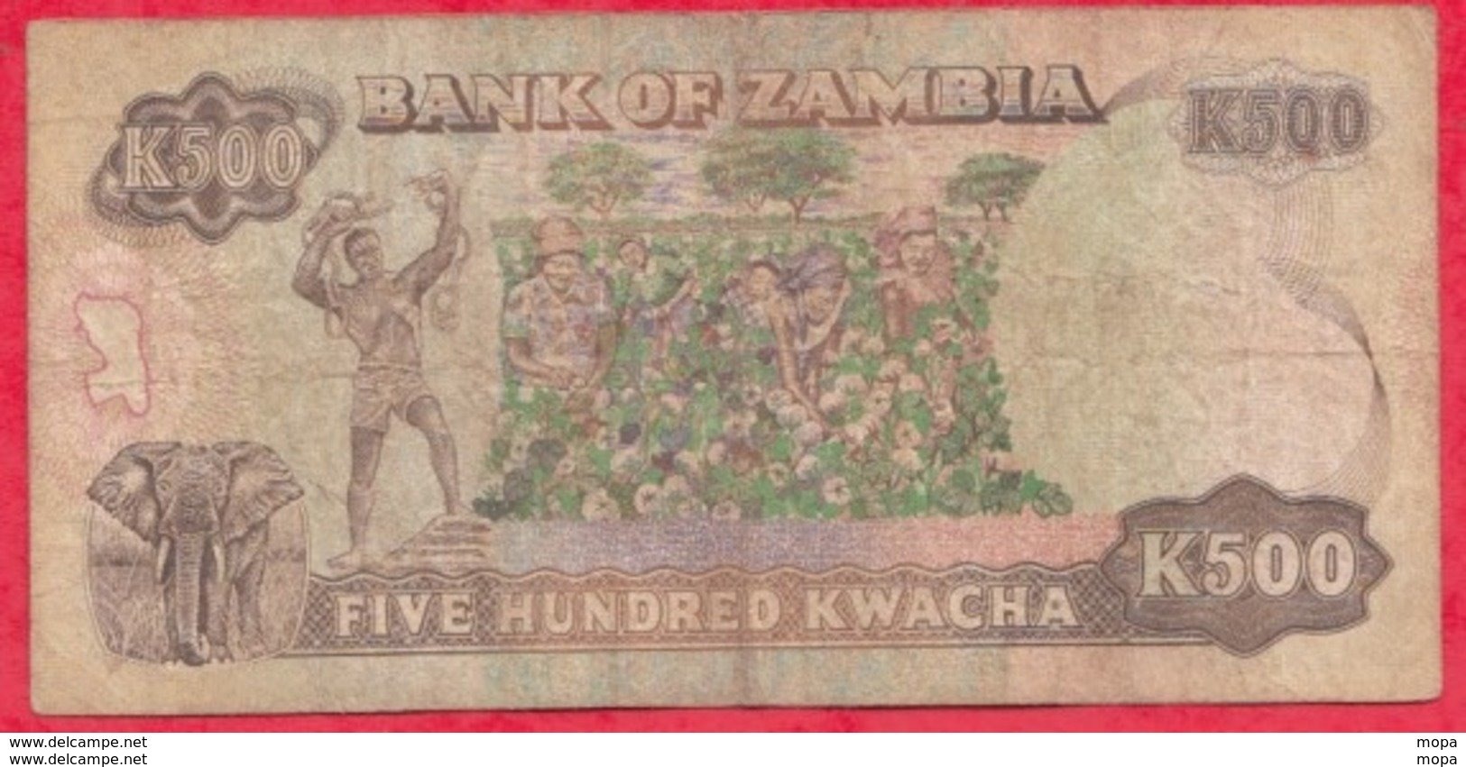 Zambie 500 Kwacha 1991 (Sign 9) Dans L 'état N °70 - Zambie