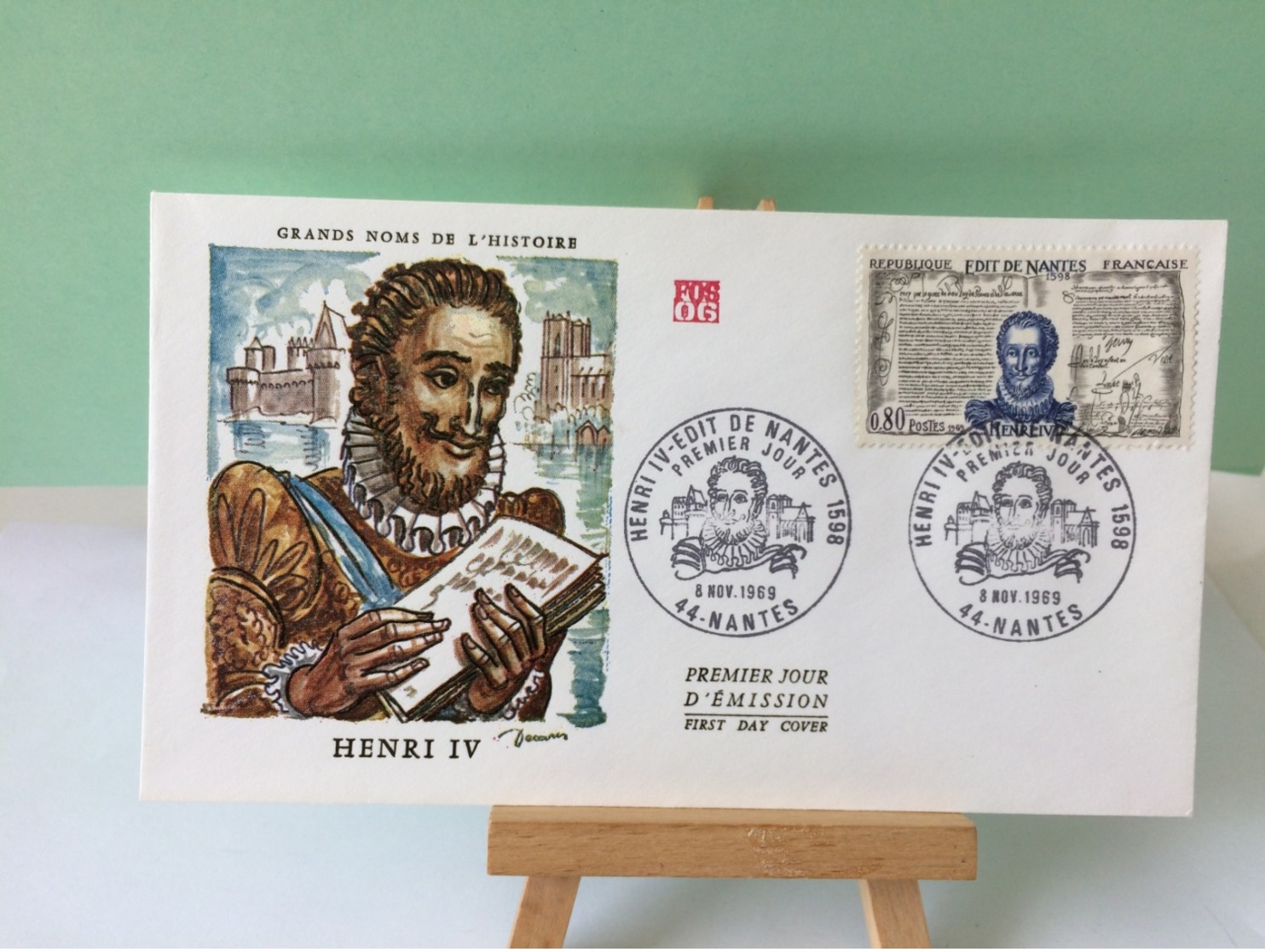 Henri IV - 44 Nantes - 8.11.1969 FDC 1er Jour Coté 2,50€ - 1960-1969