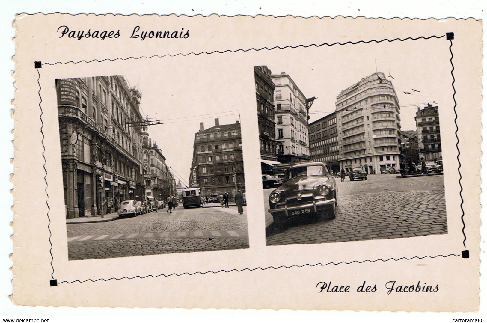 Aronde / Lyon / Place Des Jacobins / Ed. Cellard - Voitures De Tourisme