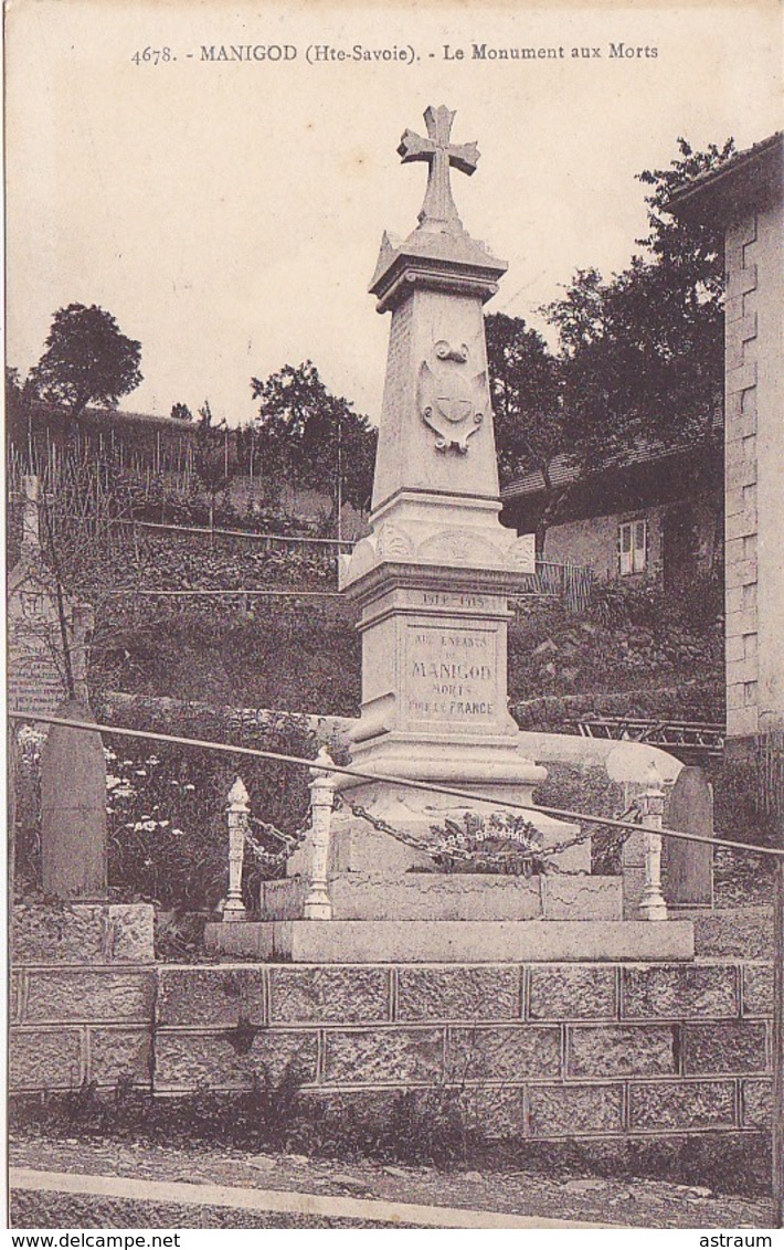 Cpa-74-manigod-pas Sur Delc.-monument Aux Morts 14 / 18 -edi Abem N°4678 - Autres & Non Classés