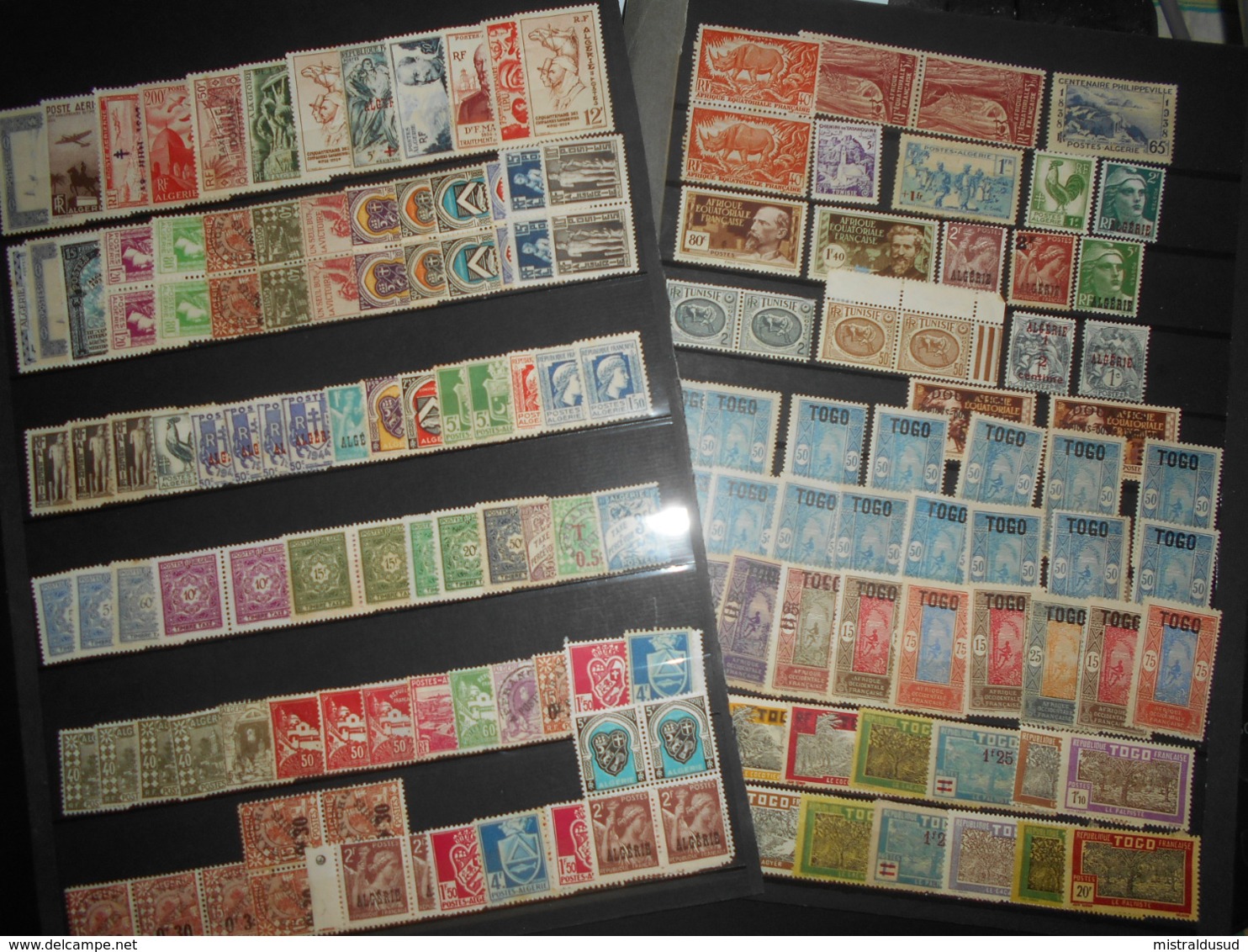 Collection , 150 Timbres Neufs Ex Colonies Françaises - Collections (sans Albums)