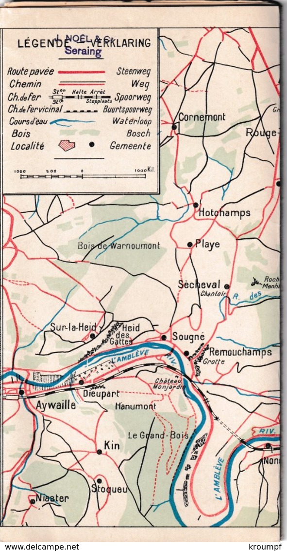 SPA Et Ses Environs 1913 Chemins Fer état Belge - Dépliants Touristiques