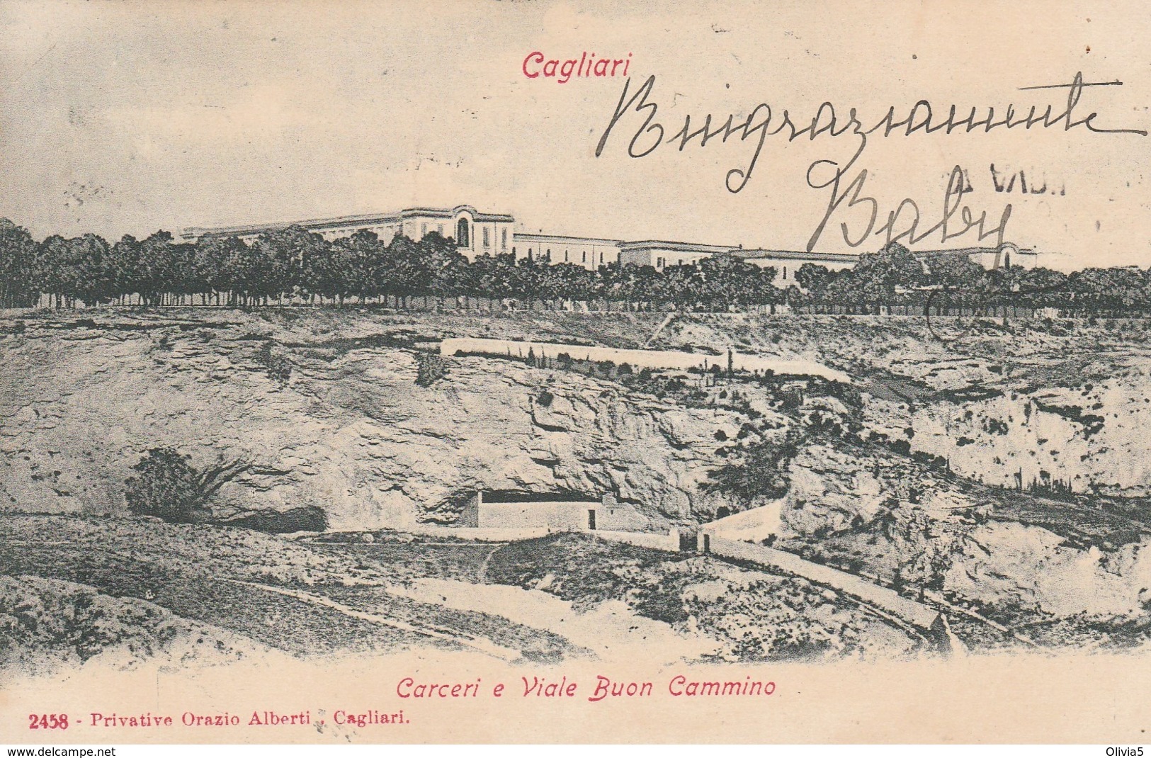 CAGLIARI - CARCERI E VIALE BUON CAMMINO - Cagliari