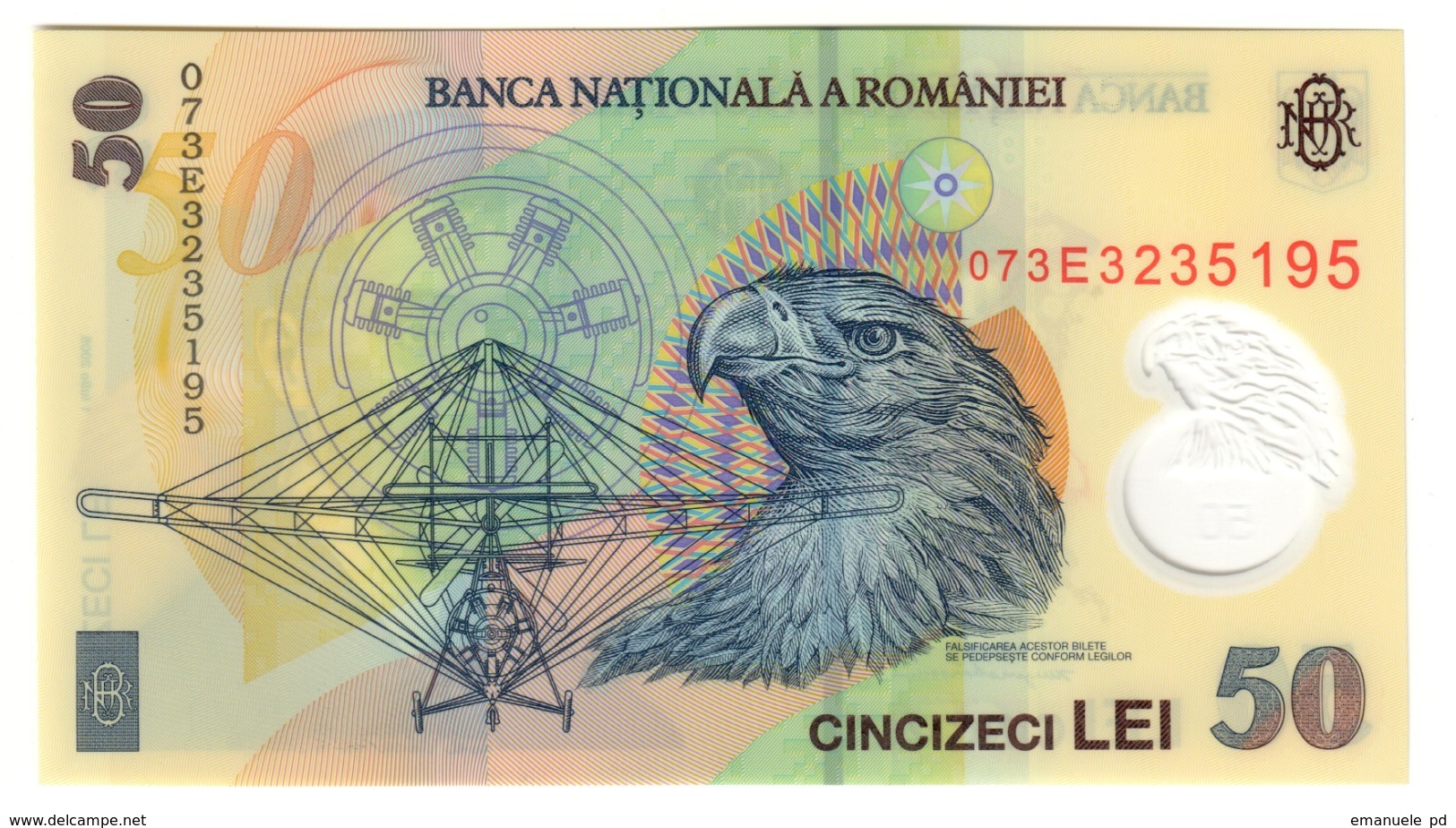 Romania 50 Lei 2007 UNC .PL. - Romania