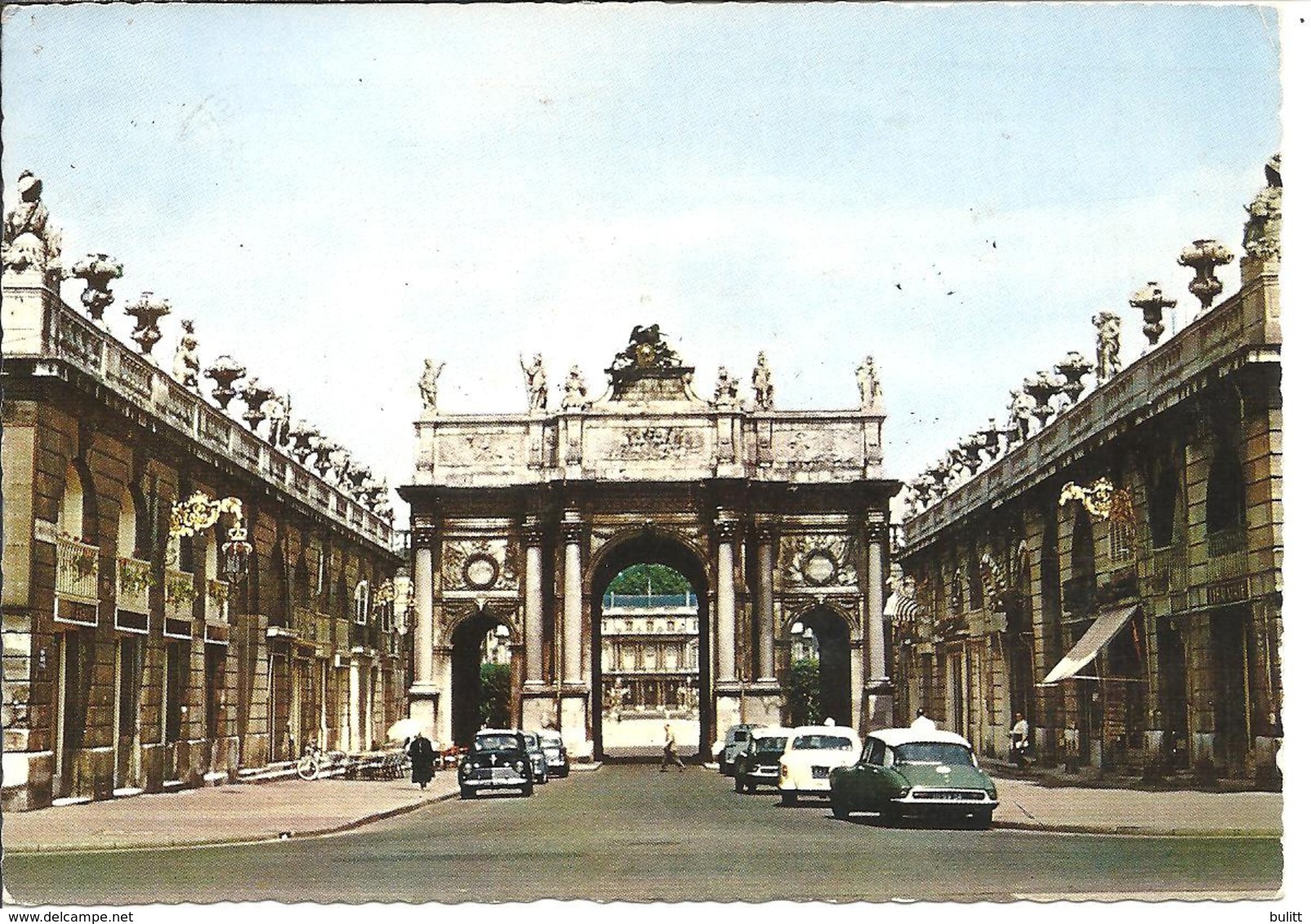 NANCY - Arc De Triomphe Et Place Cartière - Voiture : DS Citroen - Peugeot 203 - 403 - - Nancy